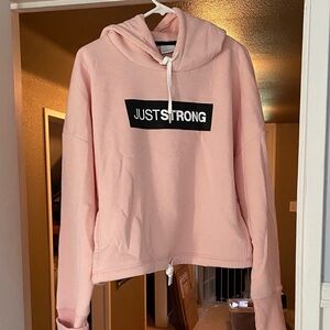 Just Strong Women's Pink Hoodie
